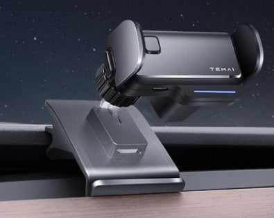 Electric Auto?Clamp Car Phone Holder With Gravity And Motorized Options