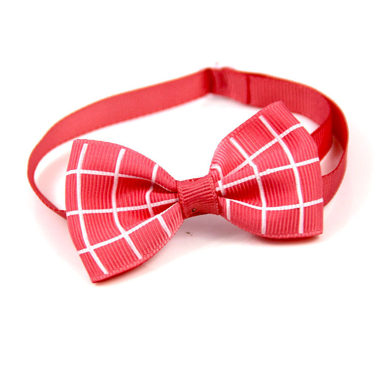 Plaid Pet Tie Scarf Accessory For Cats And Dogs