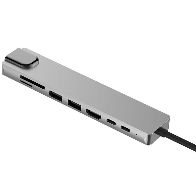 Eight Port Type C PD Docking Station With Aluminum Alloy Body