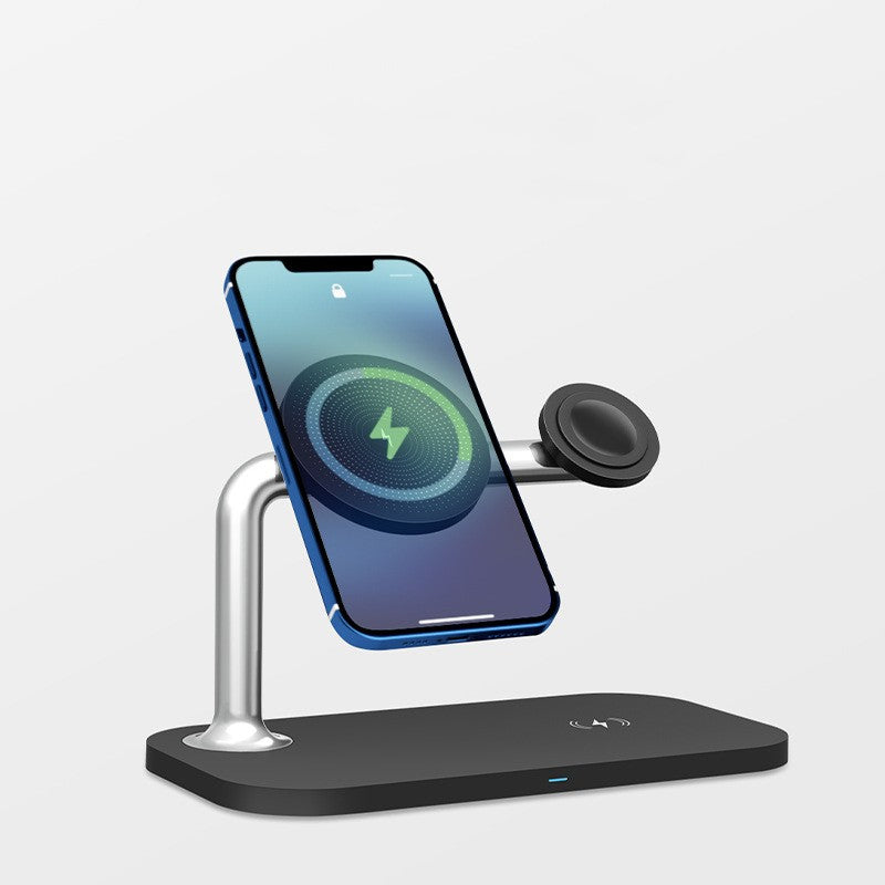 Magnetic 3?in?1 Wireless Charging Stand With Real?Time Display