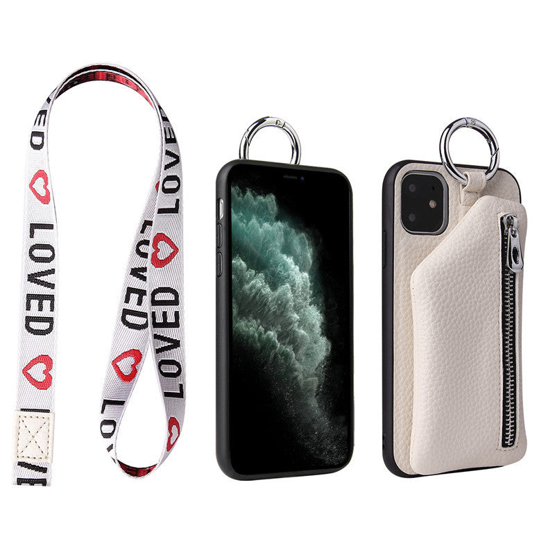 Crossbody PU Leather Phone Case With Strap And Coin Pouch