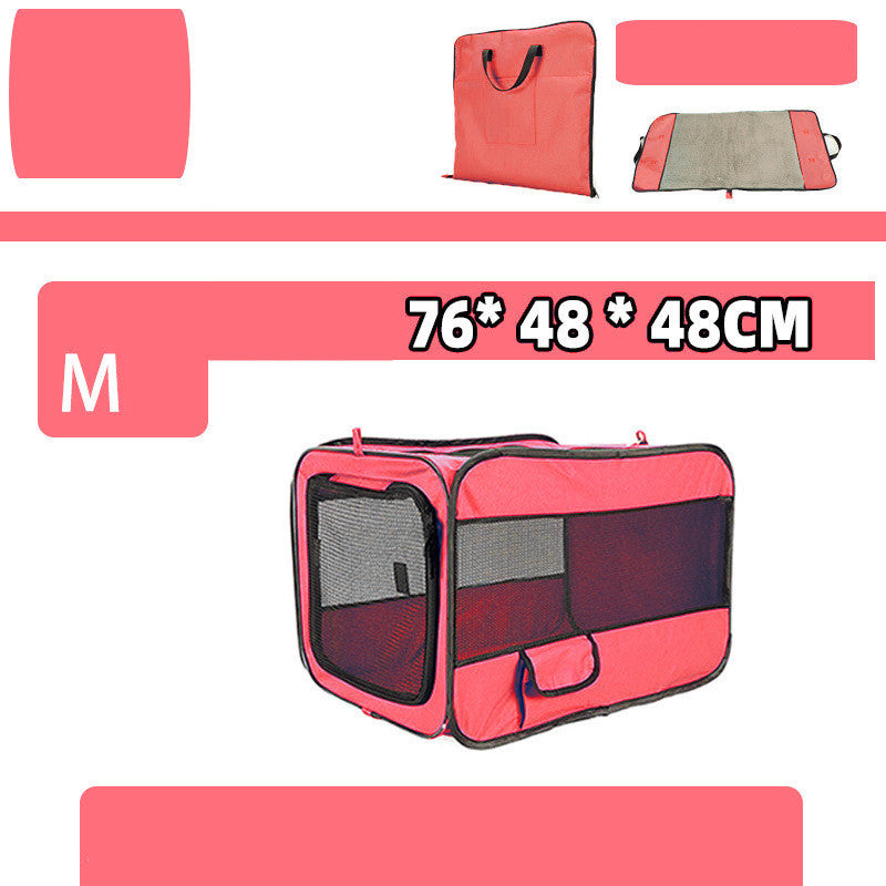 Folding Fabric Pet Travel Carrier Bag With Safety Zippers