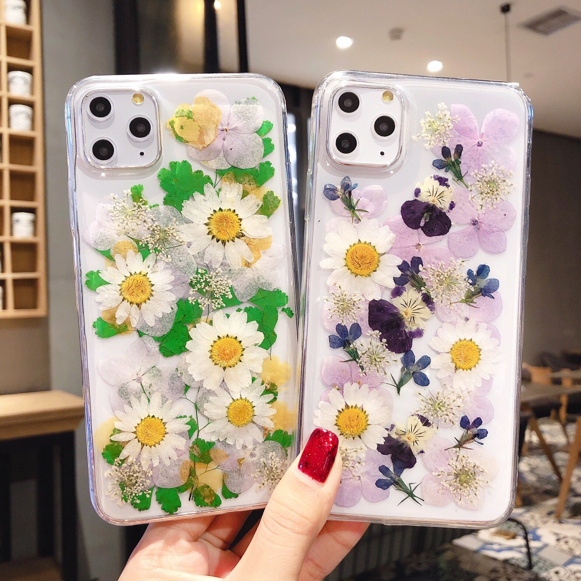 Floral Epoxy TPU Protective Case For Multiple Phone Models