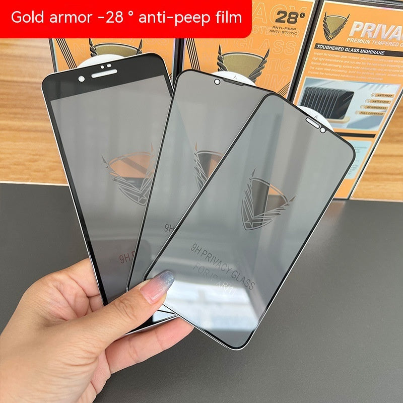 HD Anti Spy High Aluminum Tempered Glass Protector For Smartphones
