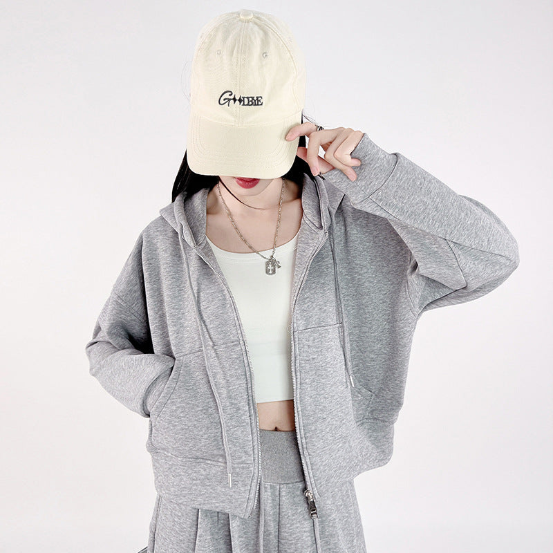 Loose Fit Korean Style Casual Jacket With Soft Cotton Fabric