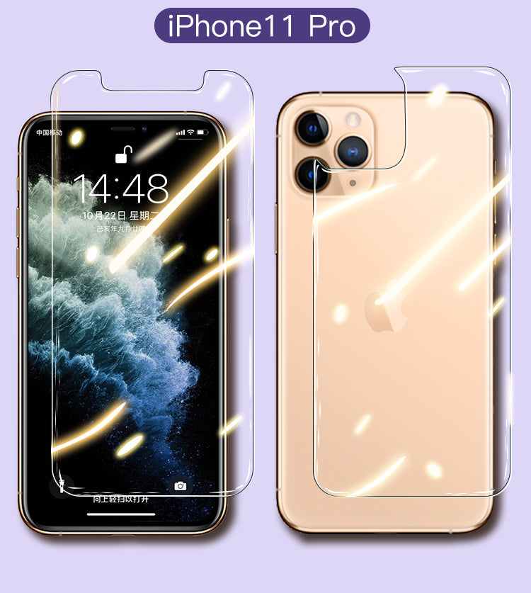 Rear And Front Tempered Glass Protection Set For Smartphones