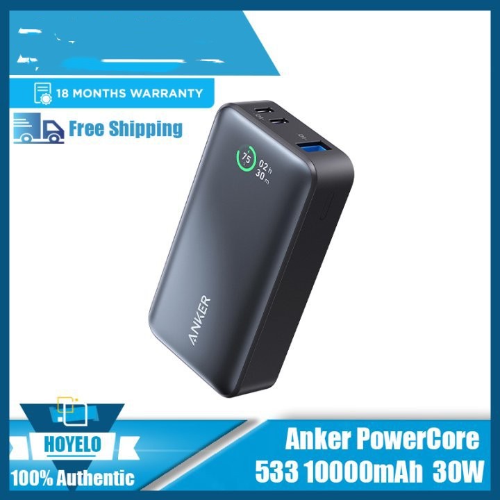 30W Digital?Display Power Bank With Industrial Design And Multiple Colors