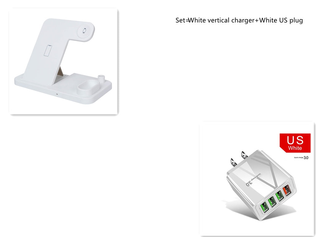 Foldable 4?in?1 Wireless Charging Dock For Phone Watch Earbuds Pencil