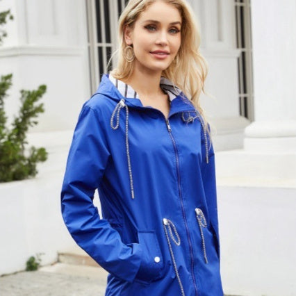 Lightweight Hooded Windbreaker Jacket For Spring And Autumn Outdoors