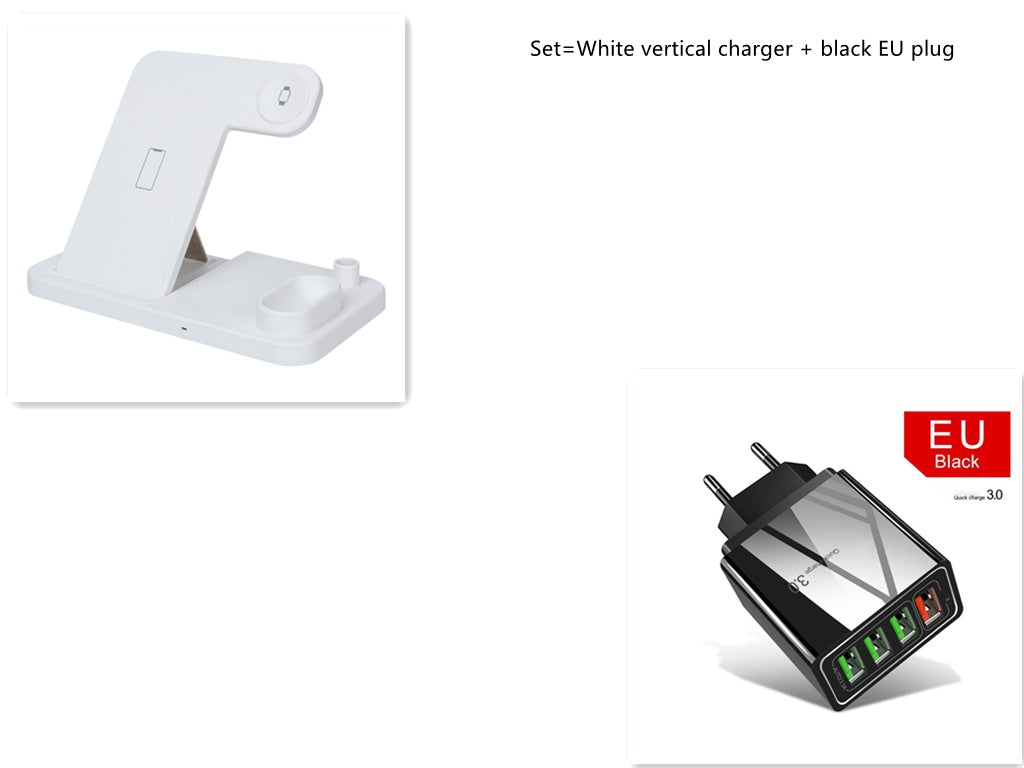 Foldable 4?in?1 Wireless Charging Dock For Phone Watch Earbuds Pencil