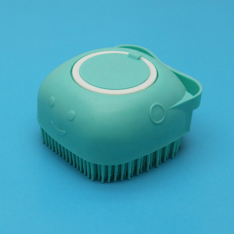 Silicone Dog Bath Massage Gloves With Shampoo Dispenser