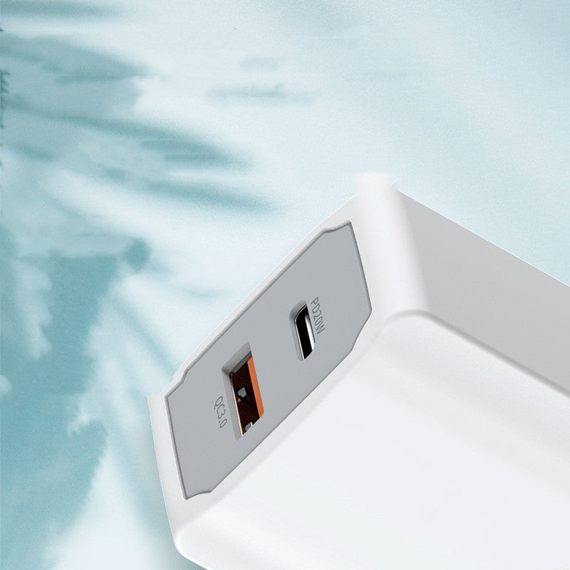 Fast Charge Wall Adapter And Cable Set With Fireproof ABS Housing