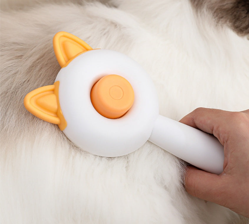 Self Cleaning Pet Hair Remover Brush For Grooming