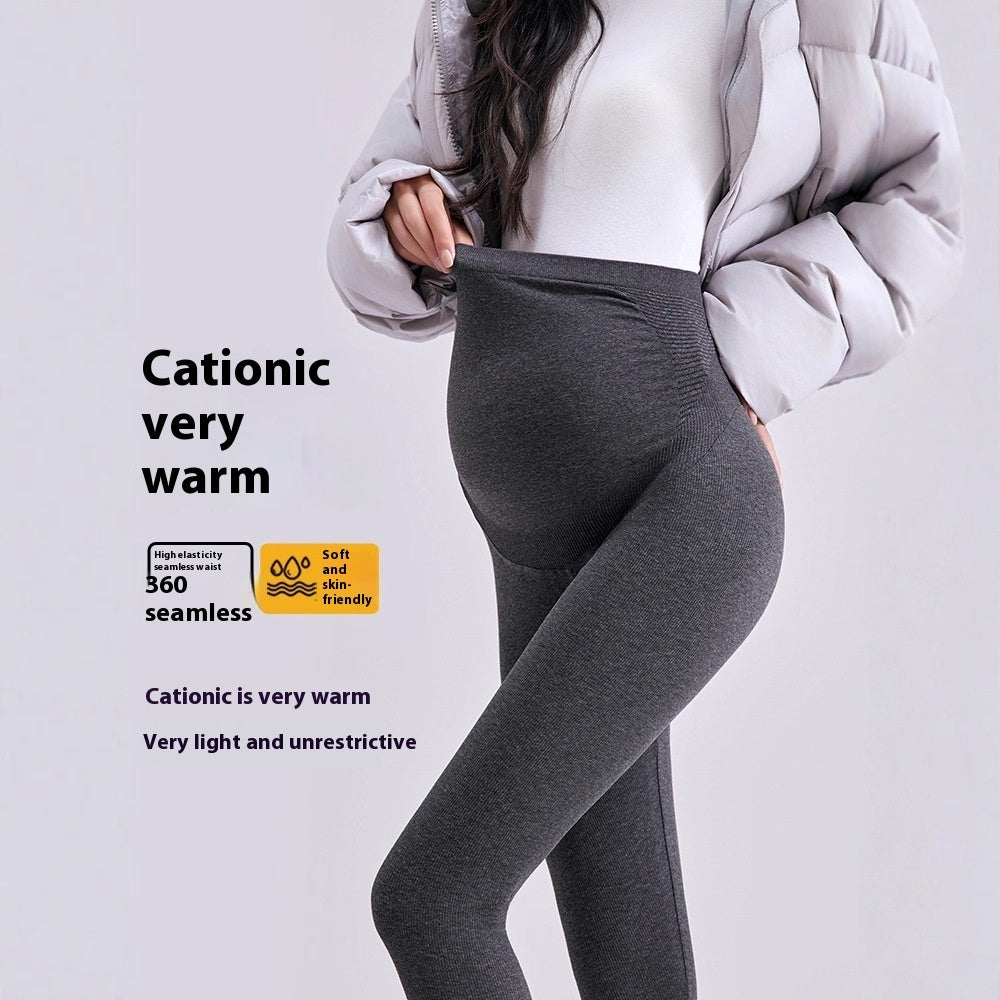 High Elastic Maternity Leggings Cotton Blend For Comfort