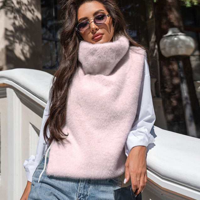 High-Grade Plush Loose Fit Warm Soft Luxury Winter Vest