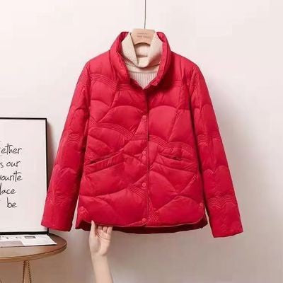 Lightweight Stand Collar Stylish Jacket For Women