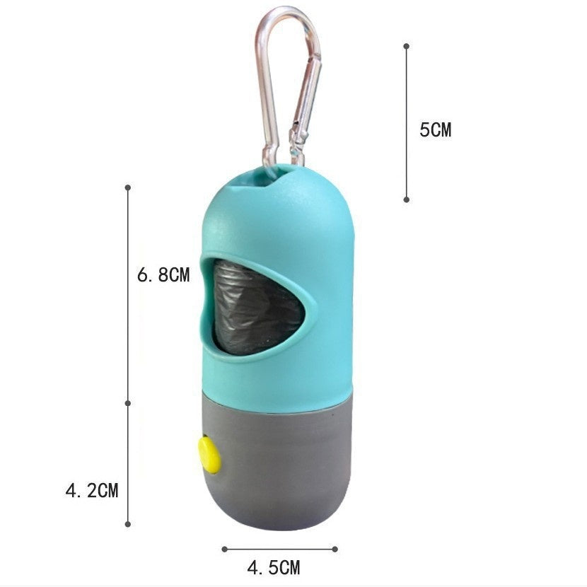 LED Light Pet Waste Bag Dispenser For Easy Cleanup