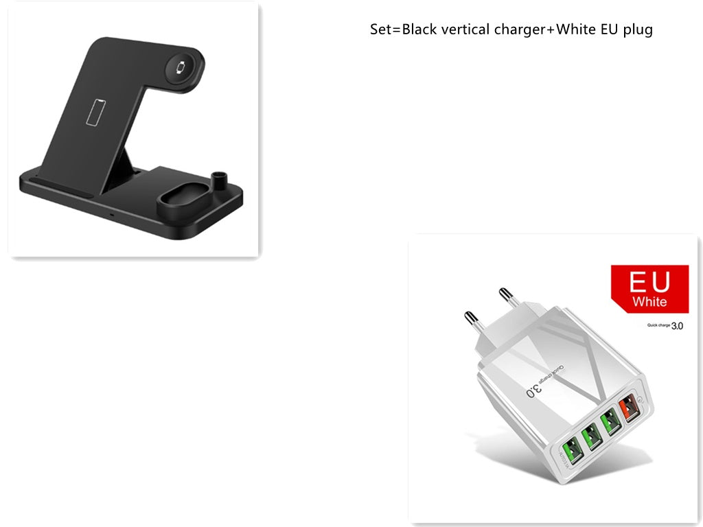 Foldable 4?in?1 Wireless Charging Dock For Phone Watch Earbuds Pencil