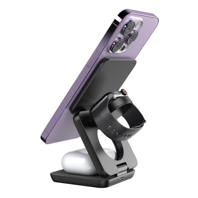 Foldable Magnetic Wireless Charging Stand With Multi?Power Output