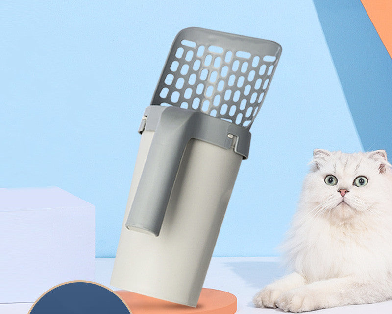 Integrated Cat Litter Shovel Set With Storage Box