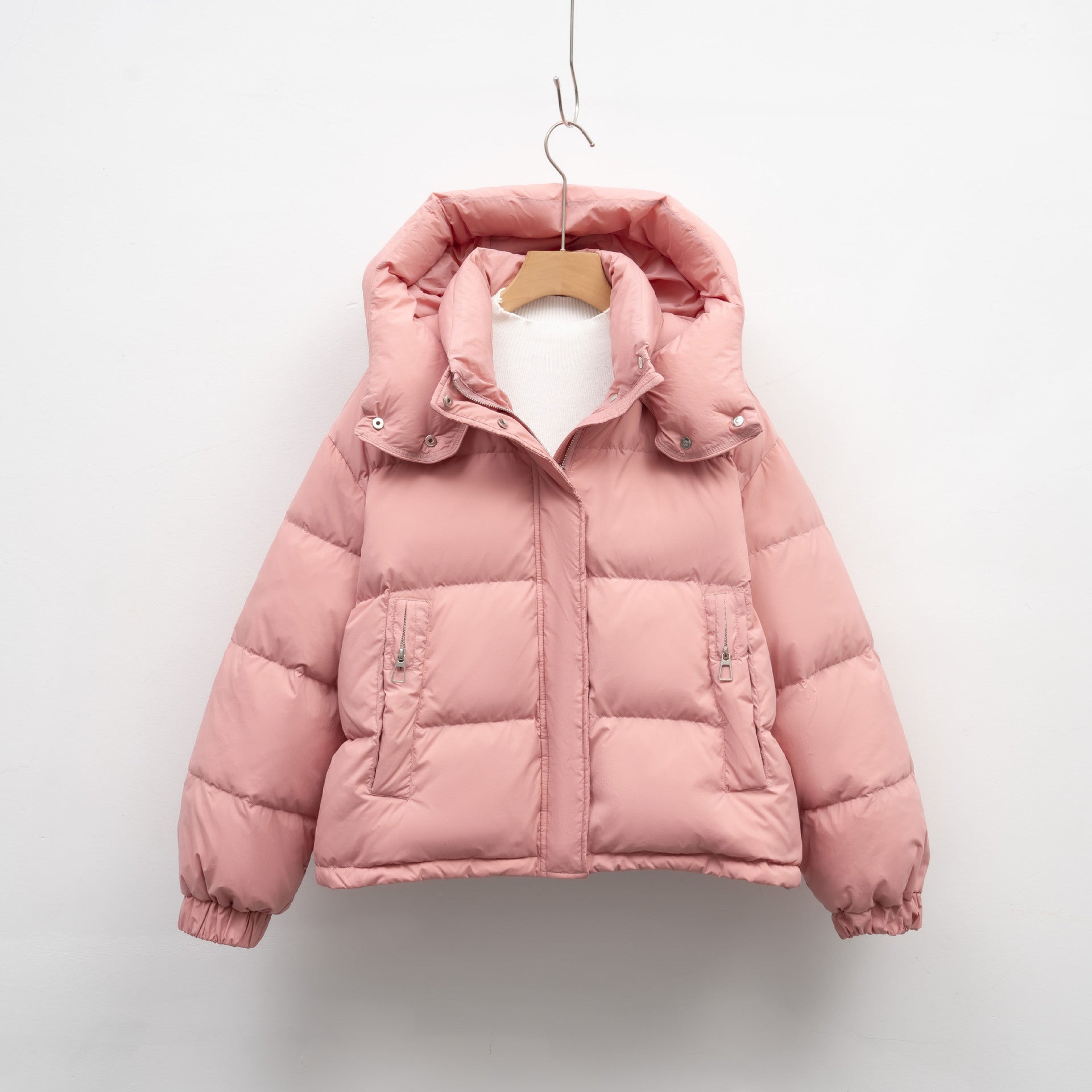 Korean-Style Women's Hooded Warm Puffer Jacket For Winter