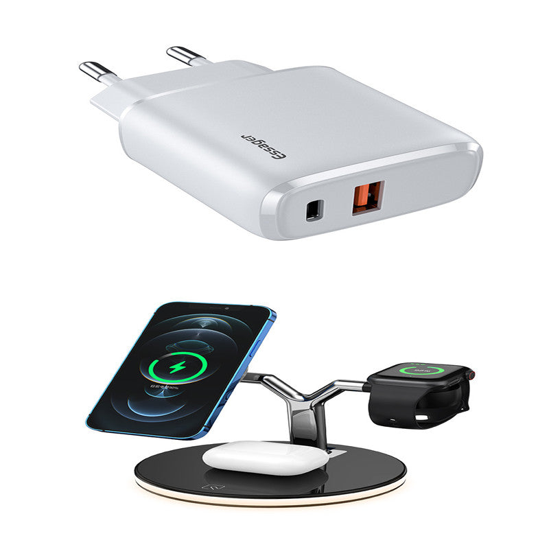 3?in?1 Magnetic Wireless Charging Dock For Phone, Watch, Earbuds