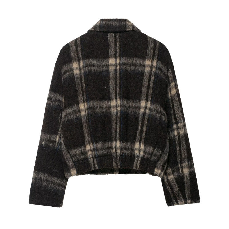 Casual Long Sleeve Lapel Coat For Women With Relaxed Fit