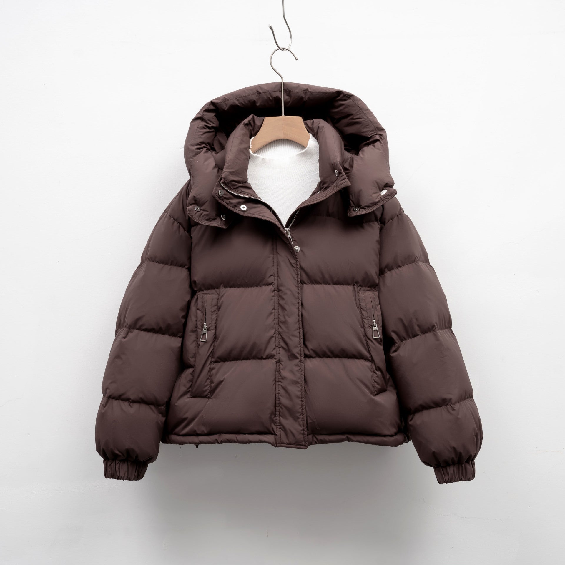 Korean-Style Women's Hooded Warm Puffer Jacket For Winter