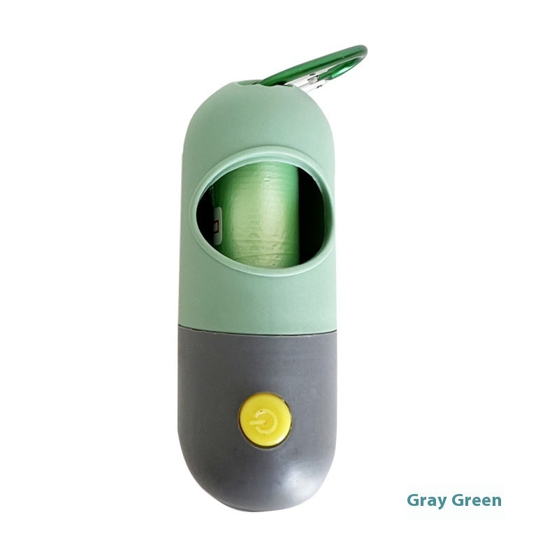 LED Light Pet Waste Bag Dispenser For Easy Cleanup