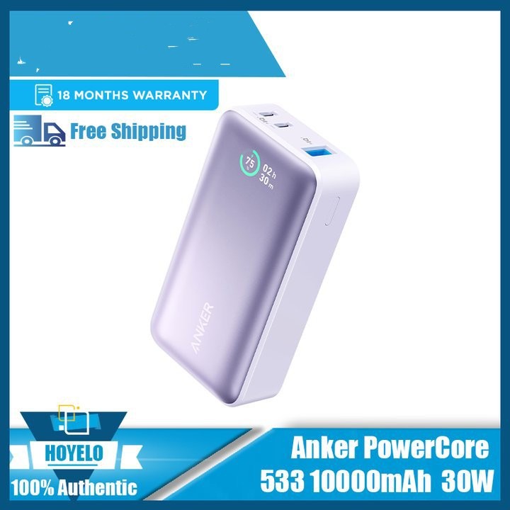 30W Digital?Display Power Bank With Industrial Design And Multiple Colors