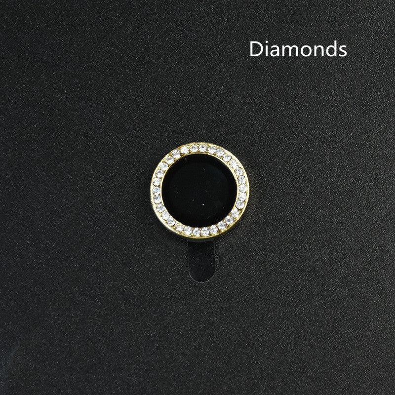 Diamond?Coated Camera Lens Protector For iPhone With Aluminum Alloy Frame