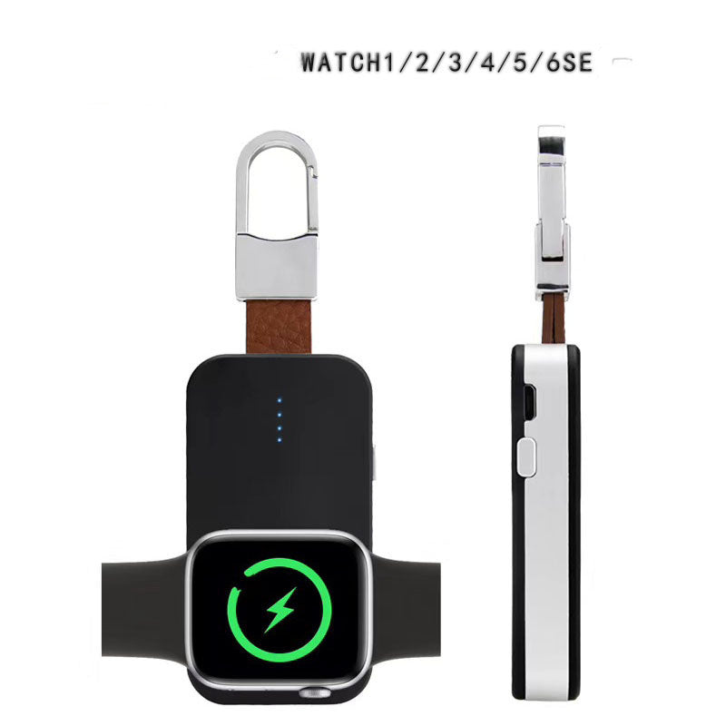Mini Keychain Wireless Charger Power Bank For Apple Watch