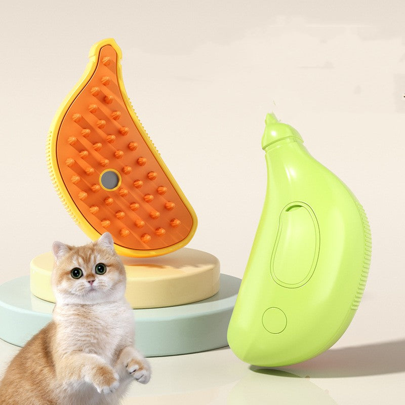3 In 1 Pet Steam Brush With Spray And Massage