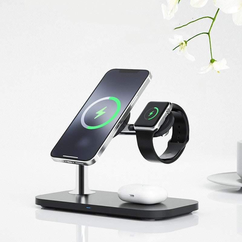 Magnetic 3?in?1 Wireless Charging Stand With Real?Time Display