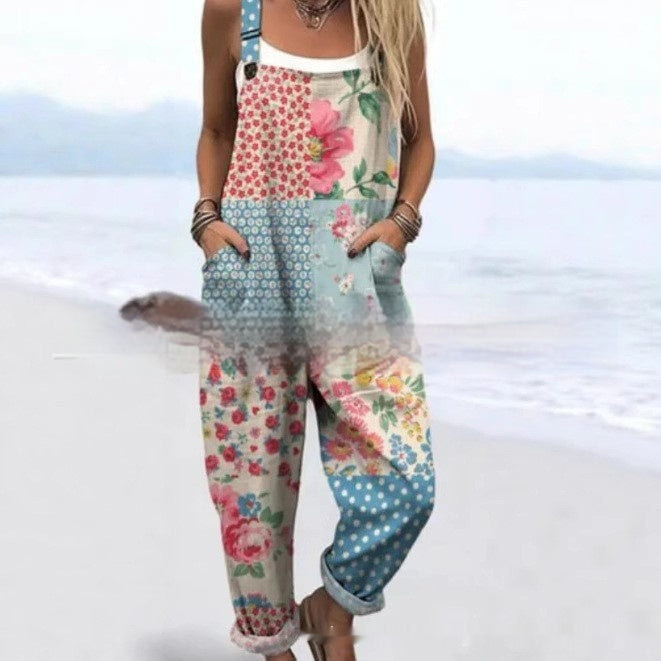 3D Printed Straight Leg Suspender Pants With Adjustable Straps