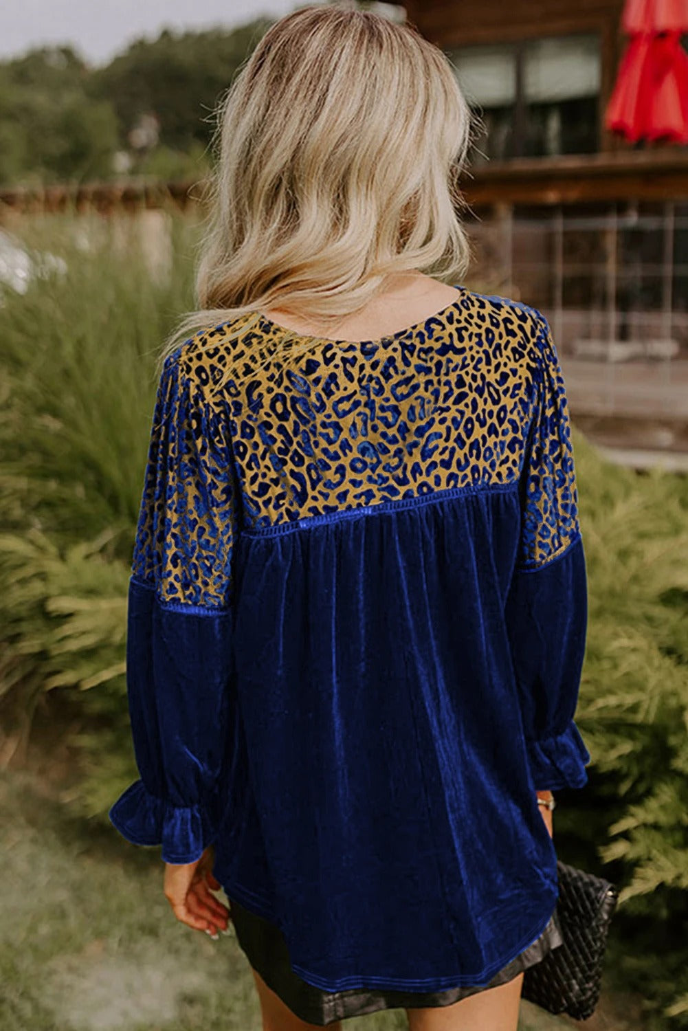 Soft Velvet Casual Top For Women With Relaxed Fit