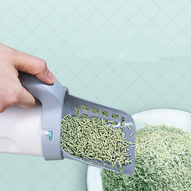 Integrated Cat Litter Shovel Set With Storage Box