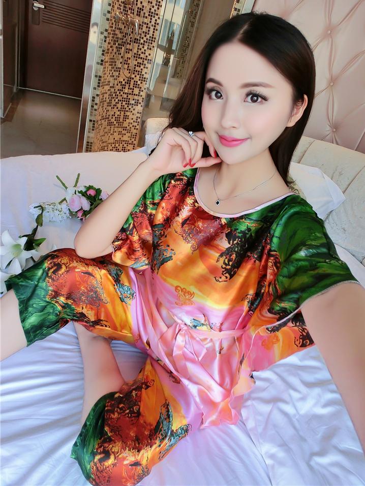Colorful Kimono Top PJ Set - Theone Apparel
