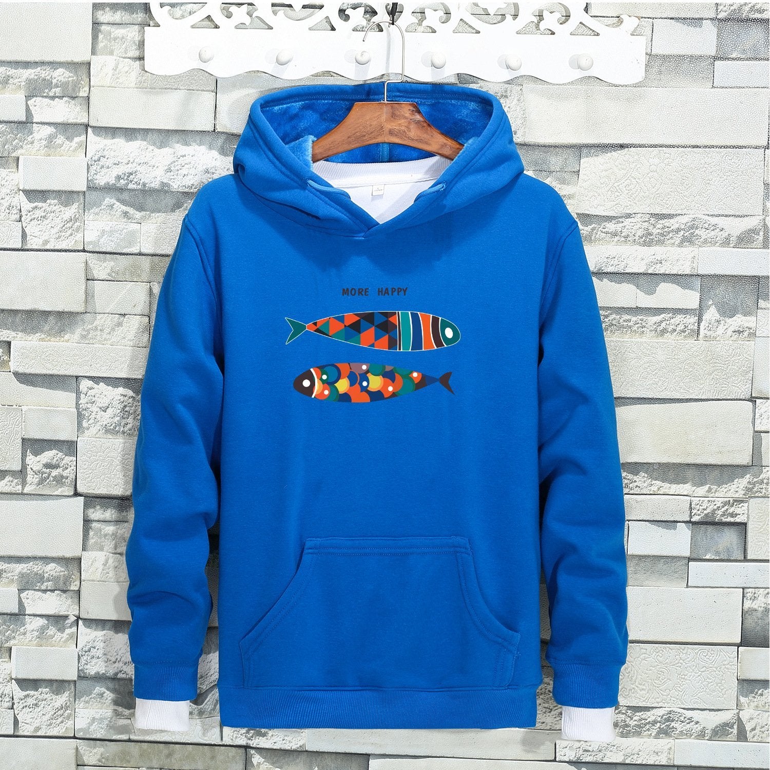 Colorful Tile Two Fish Sweater - Theone Apparel