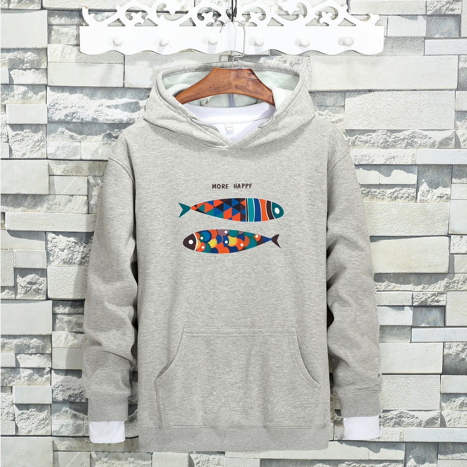 Colorful Tile Two Fish Sweater - Theone Apparel