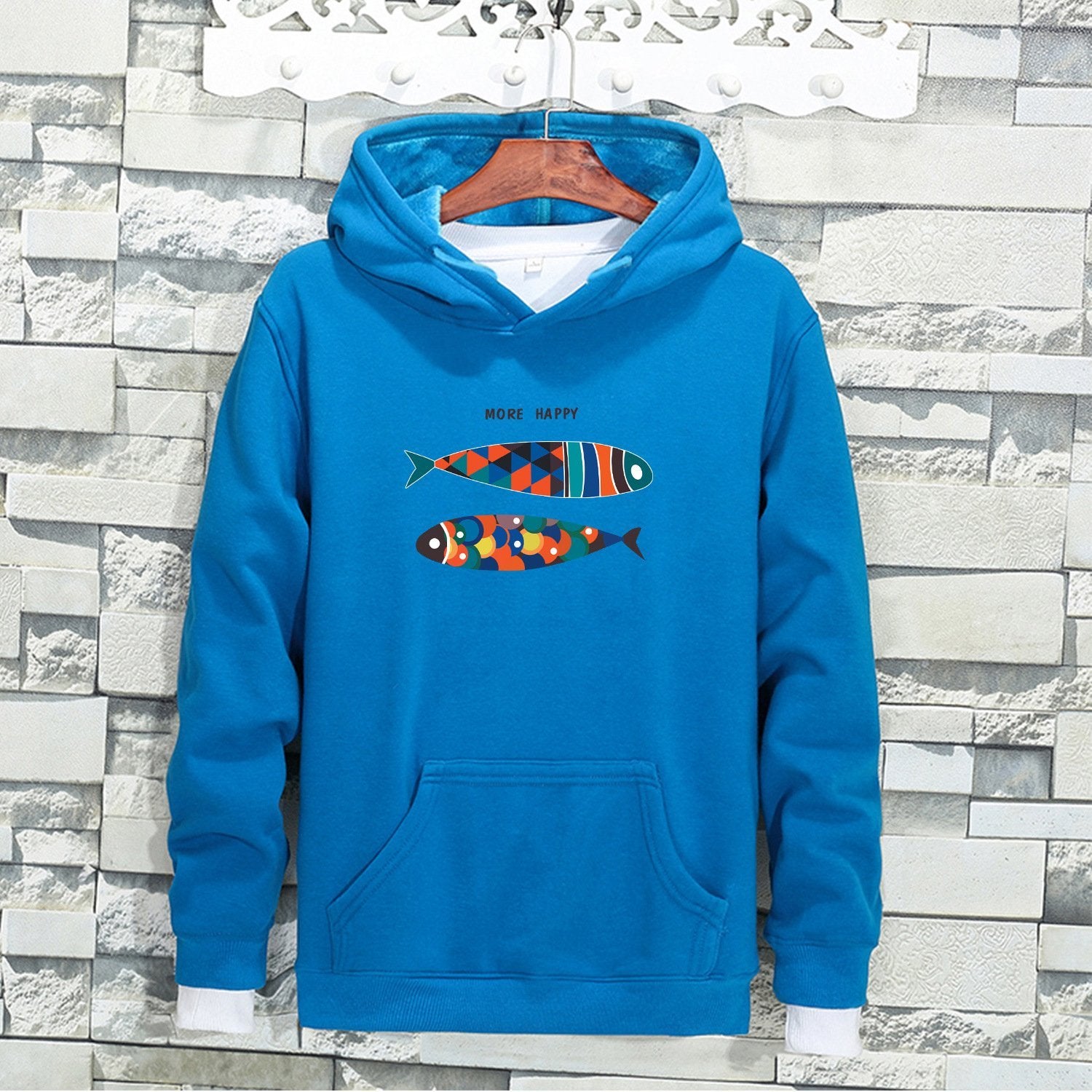 Colorful Tile Two Fish Sweater - Theone Apparel