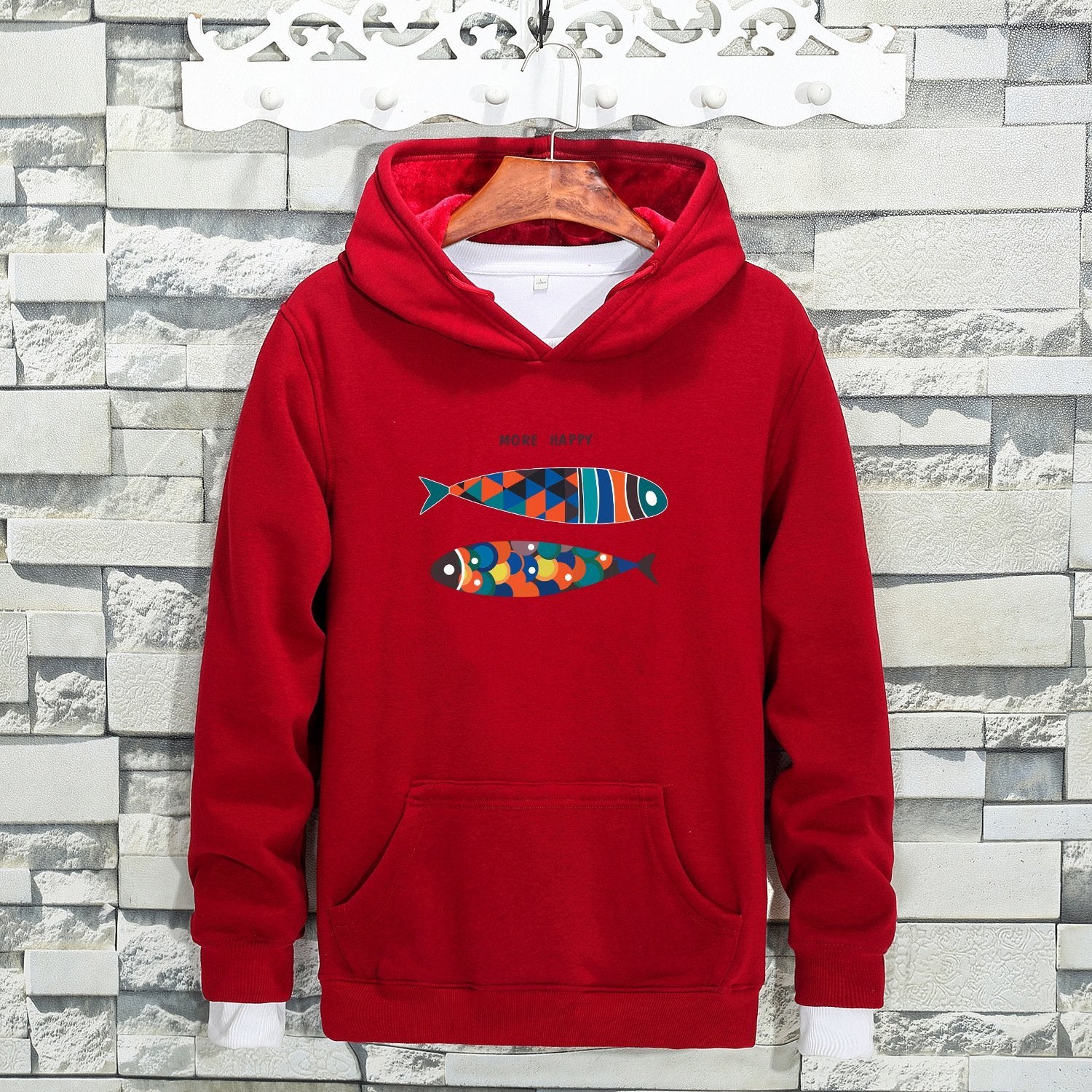 Colorful Tile Two Fish Sweater - Theone Apparel