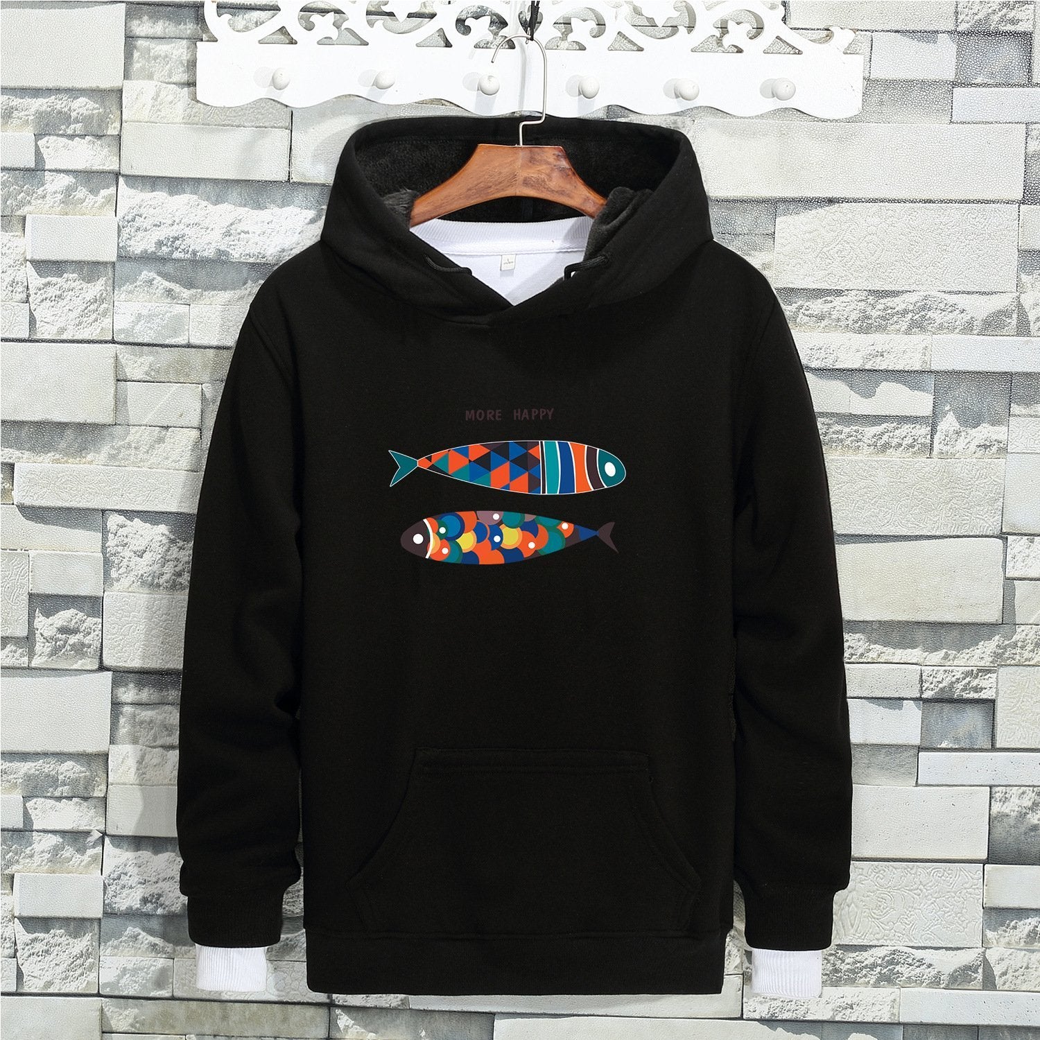 Colorful Tile Two Fish Sweater - Theone Apparel