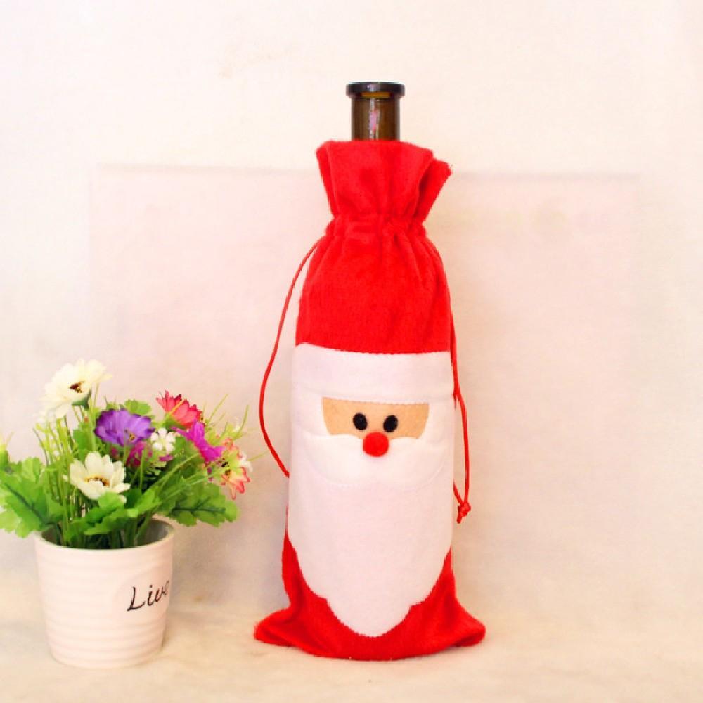 Decorative Christmas Wine Bottle Cover Bag - Theone Apparel