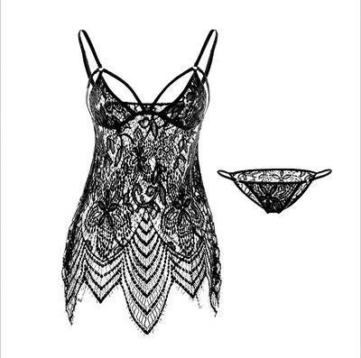 Flirty Teddy With Lace Panties-Theone Apparel