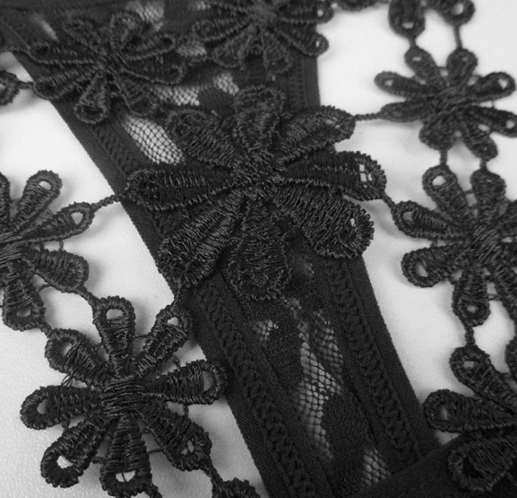Flowers Front G String Panty-Theone Apparel