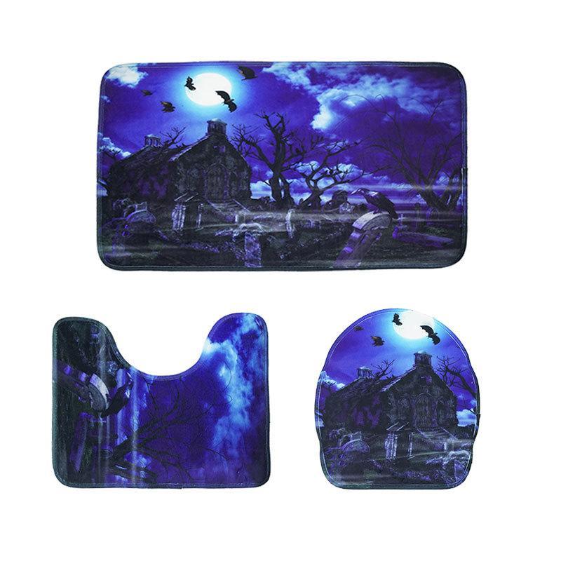 Halloween To Remember Bath Mat Set-Theone Apparel