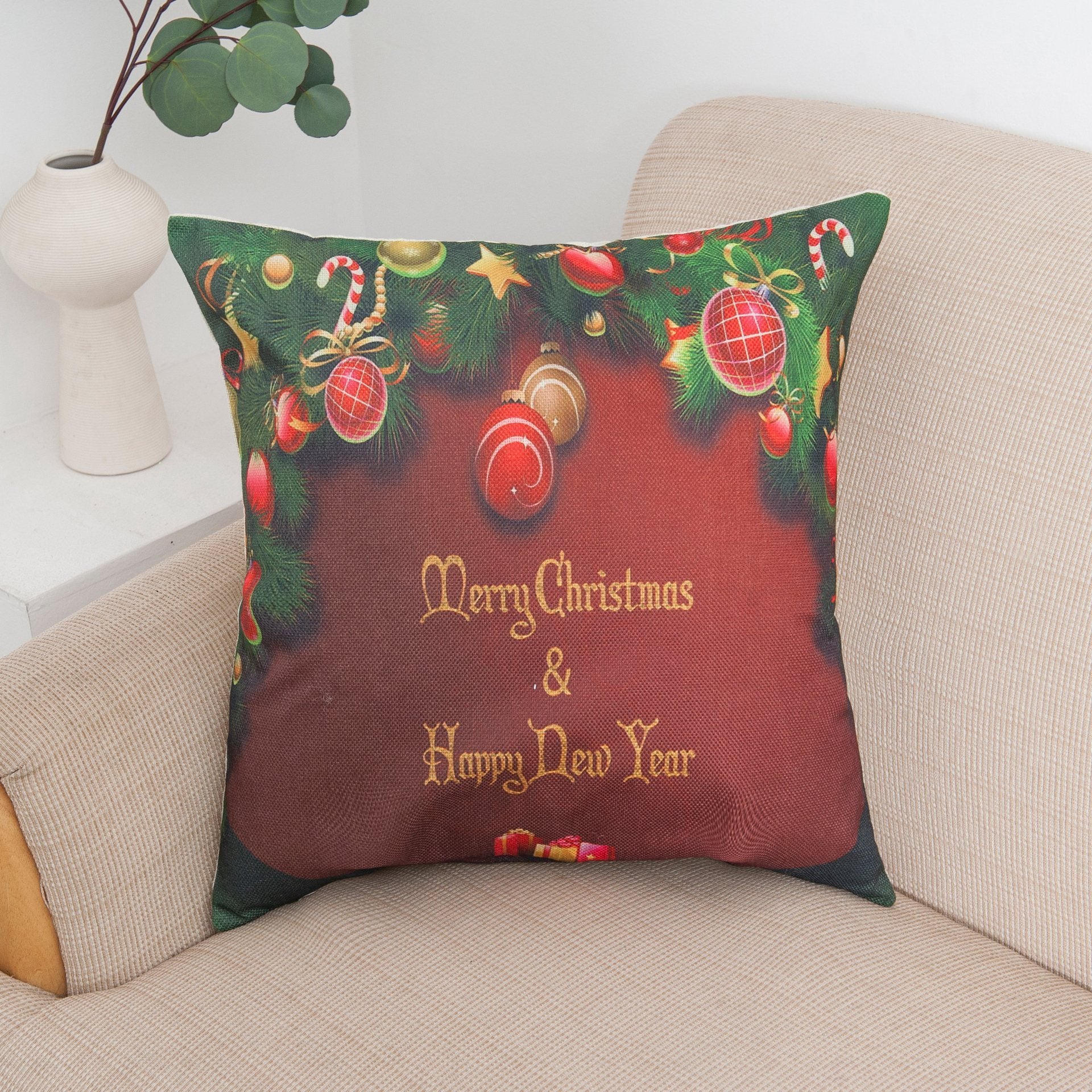 Happy Holiday Christmas Pillow Covers-Theone Apparel