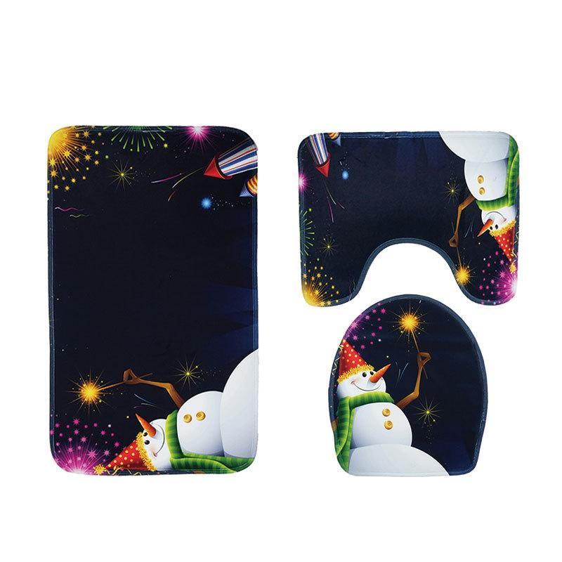 Happy Holidays Christmas Cheer Rug Set-621-0004-S4-Theone Apparel