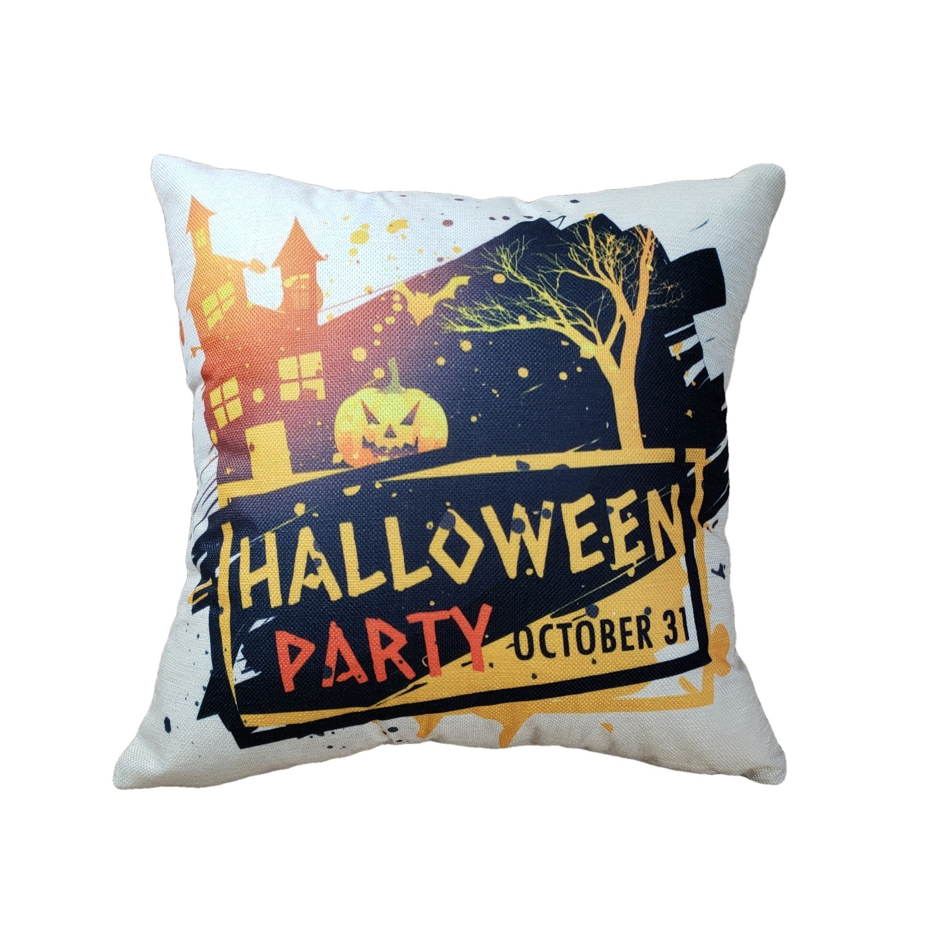 Haunted Halloween Print Pillow Covers-Theone Apparel